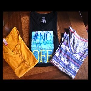 Tees, tanks, and leggings